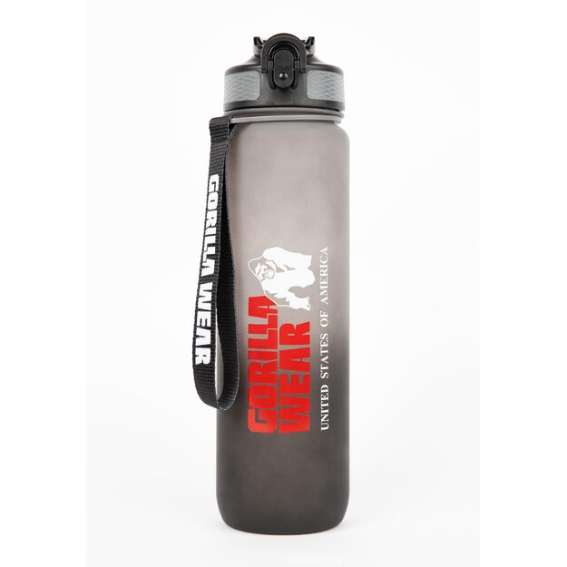 Gorilla Wear Gradient Water Bottle 1000ML - Black/Gray