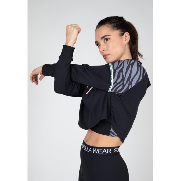 Gorilla Wear Zion Cropped Hoodie - Black