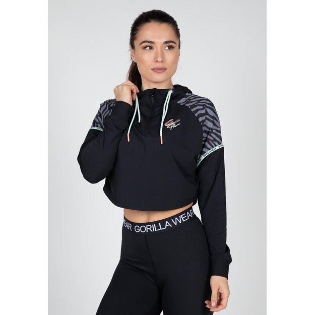 Gorilla Wear Zion Cropped Hoodie - Black 1