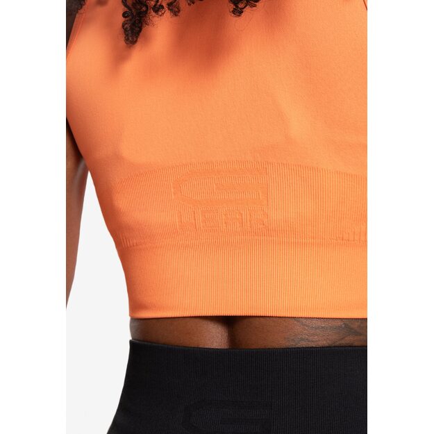 Gorilla Wear Olivia Seamless Crop Top - Peach