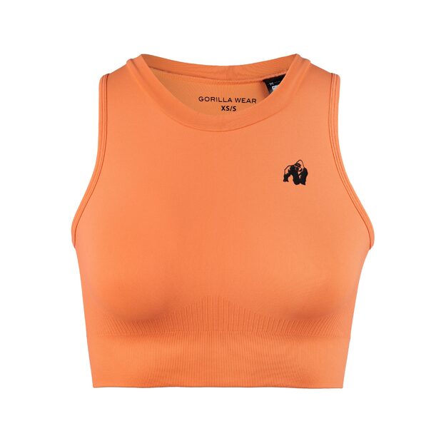 Gorilla Wear Olivia Seamless Crop Top - Peach