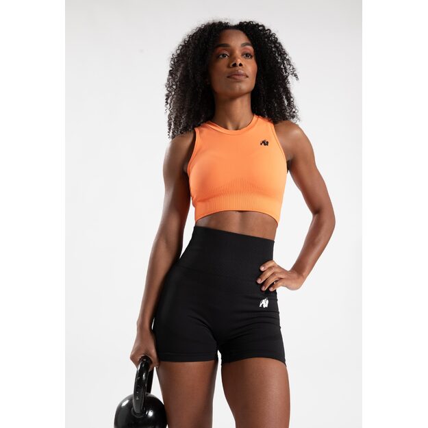 Gorilla Wear Olivia Seamless Crop Top - Peach