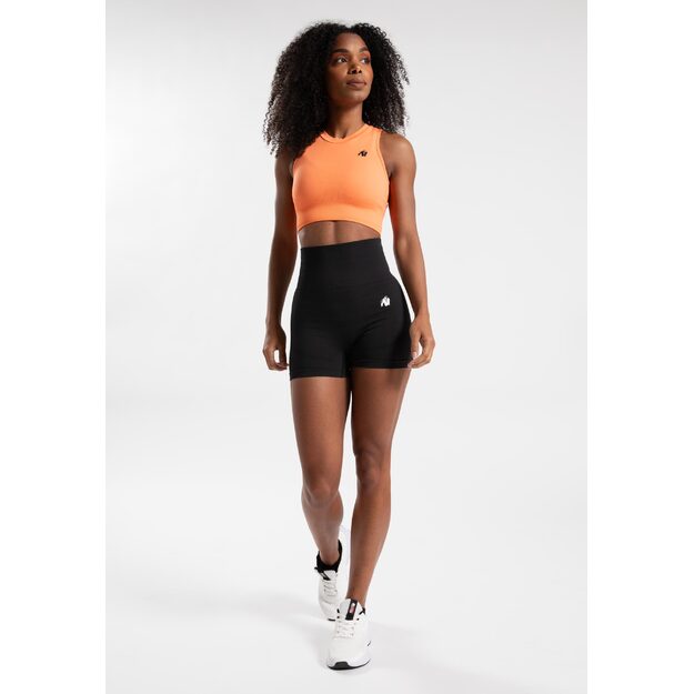 Gorilla Wear Olivia Seamless Crop Top - Peach