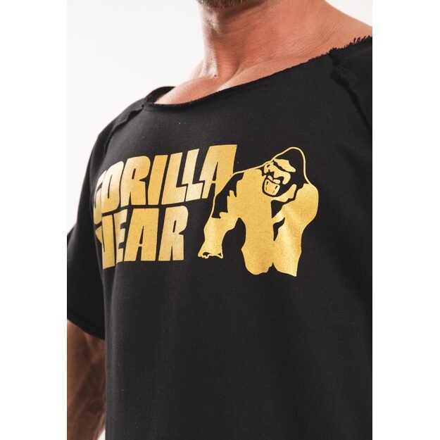 Gorilla Wear Classic Workout Top - Black/Gold