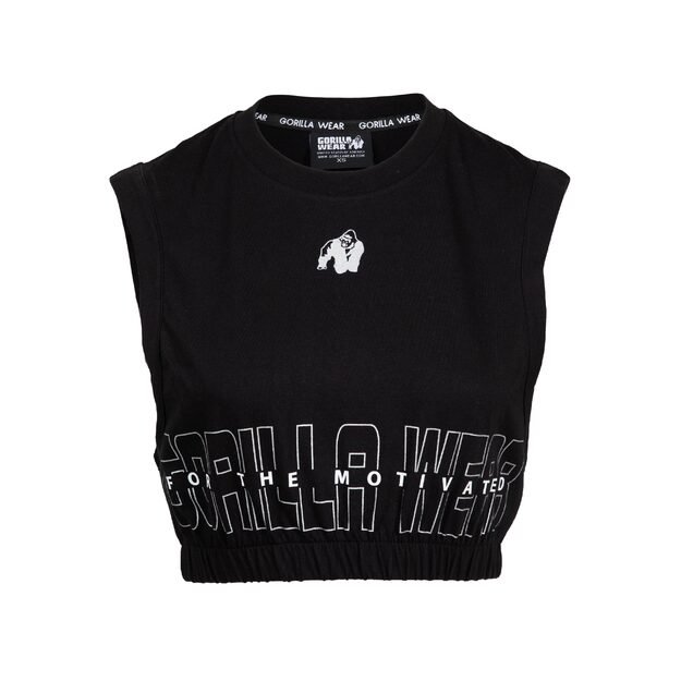 Gorilla Wear Albion Oversized Crop Top - Black