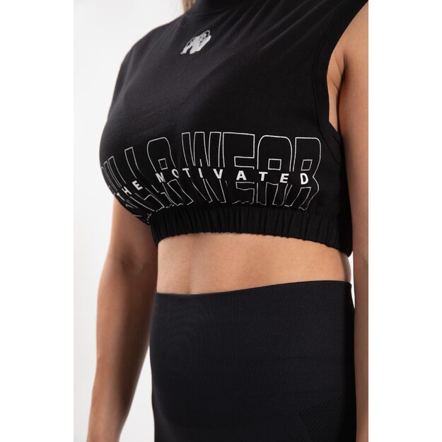 Gorilla Wear Albion Oversized Crop Top - Black