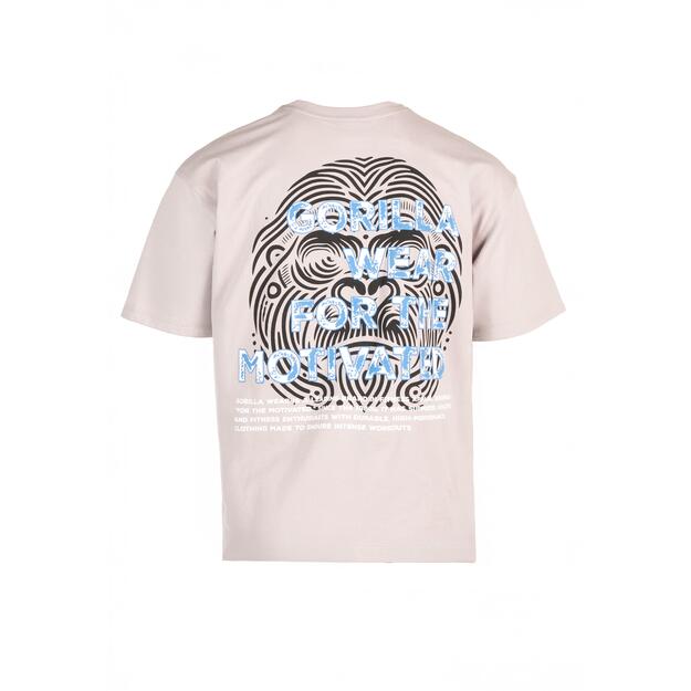 Gorilla Wear Macon Oversized T-Shirt - Light Gray 4