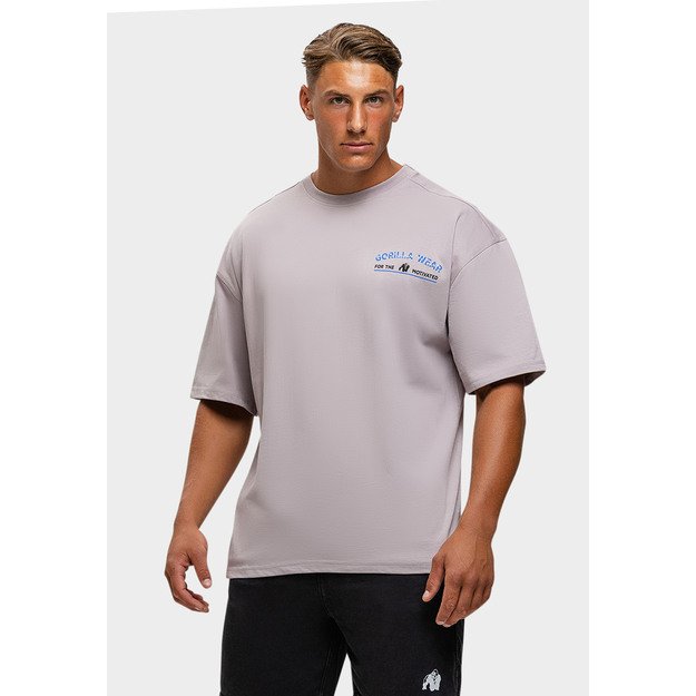 Gorilla Wear Macon Oversized T-Shirt - Light Gray 1