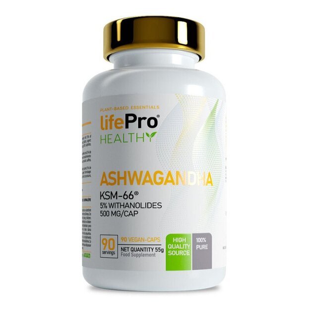 Life Pro Ashwagandha 500mg KSM-66 90 kaps. Life Pro Ashwagandha 500mg KSM-66 90 kaps.