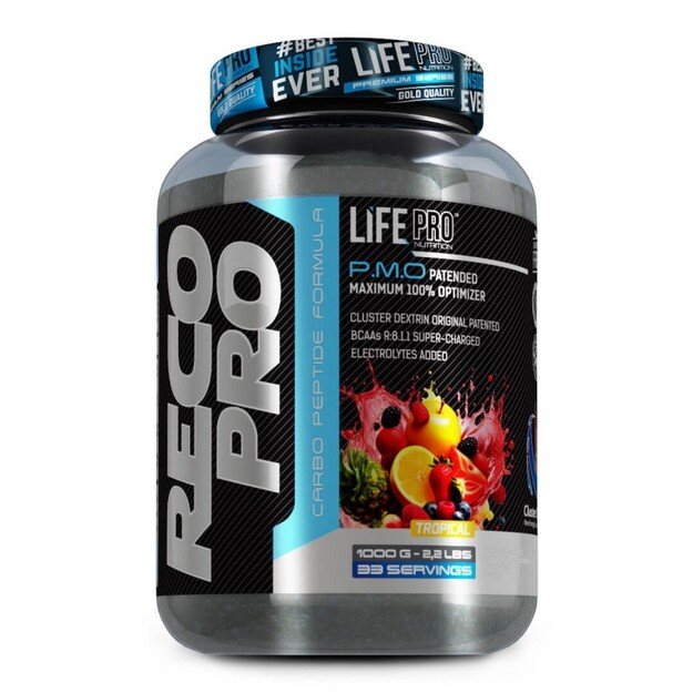 Life Pro Recopro Cluster Dextrin Bcaa + Elektrolitai 1kg Life Pro Recopro Cluster Dextrin Bcaa + Elektrolitai 1kg