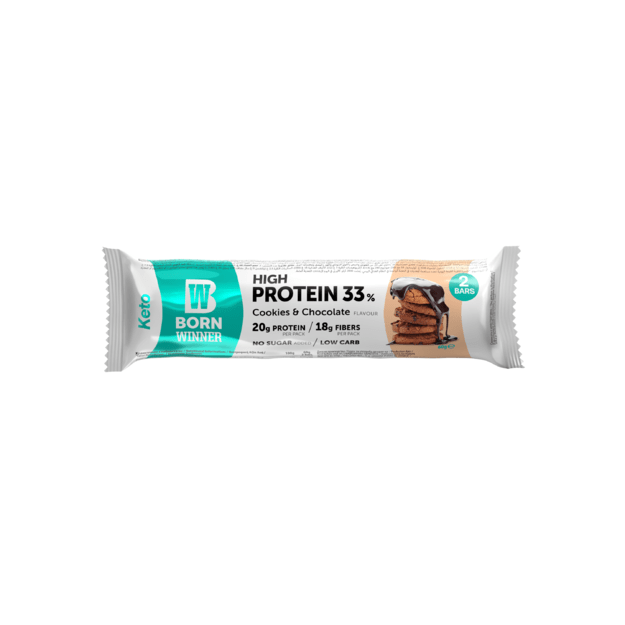 BW KETO protein bar Cookies & chocolate 60g BW KETO protein bar Cookies & chocolate 60g