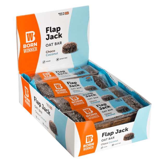 Born Winner Flapjack Choco Coconut 12vnt x100g Born Winner Flapjack Choco Coconut 12vnt x100g