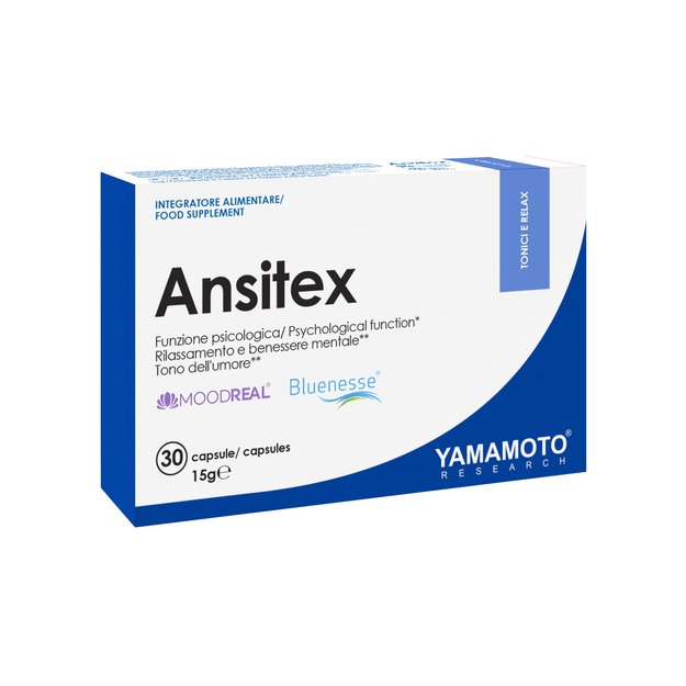 Yamamoto Nutrition Ansitex 30 kaps (nervų sistemai) Yamamoto Nutrition Ansitex 30 kaps (nervų sistemai)