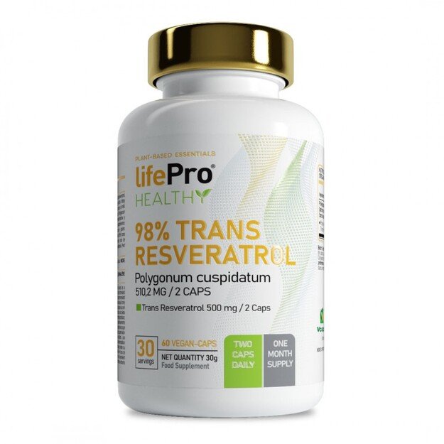 Life Pro Trans Resveratrol 98% 60 kaps. Life Pro Trans Resveratrol 98% 60 kaps.