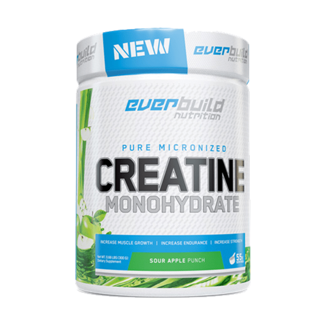 Everbuild Nutrition Creatine Monohydrate 300g Obuolių skonio Everbuild Nutrition Creatine Monohydrate 300g Obuolių skonio