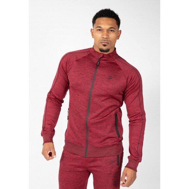 Gorilla Wear Wenden Track Jacket - Burgundy Red