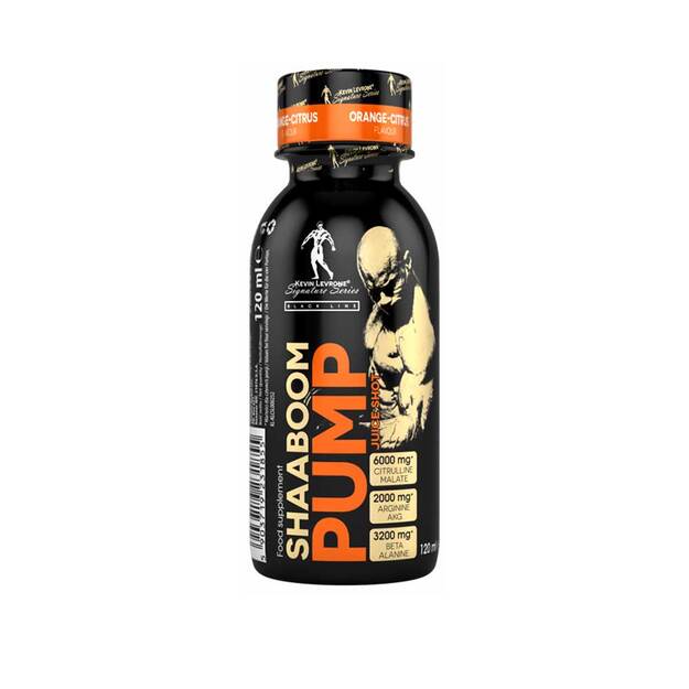 Kevin Levrone Shaaboom Pump Shot 120 ml Orange Citrus Kevin Levrone Shaaboom Pump Shot 120 ml Orange Citrus