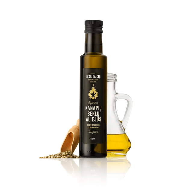 Kanapių sėklų aliejus – 250ml Kanapių sėklų aliejus – 250ml