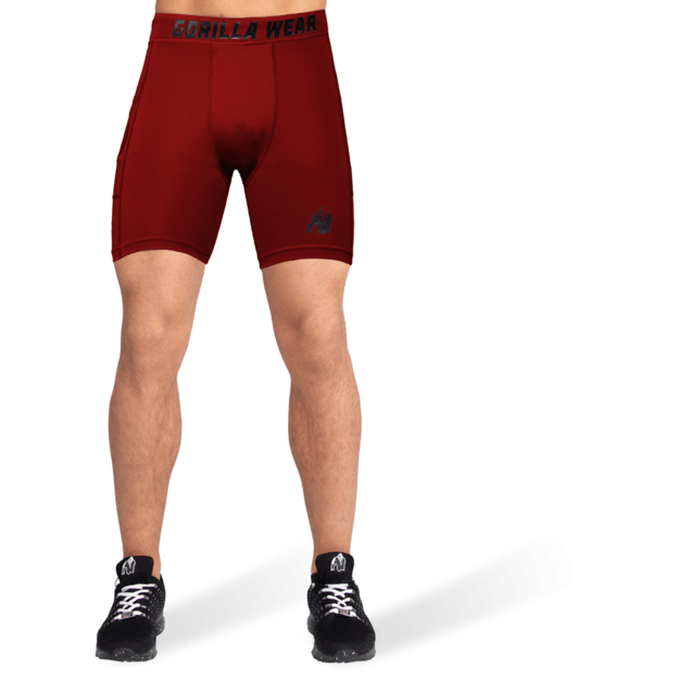 Gorilla Wear Smart Shorts - Burgundy Red