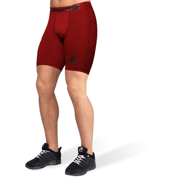 Gorilla Wear Smart Shorts - Burgundy Red