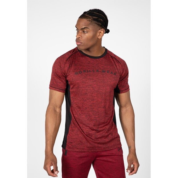 Gorilla Wear Fremont T-Shirt - Burgundy Red/Black