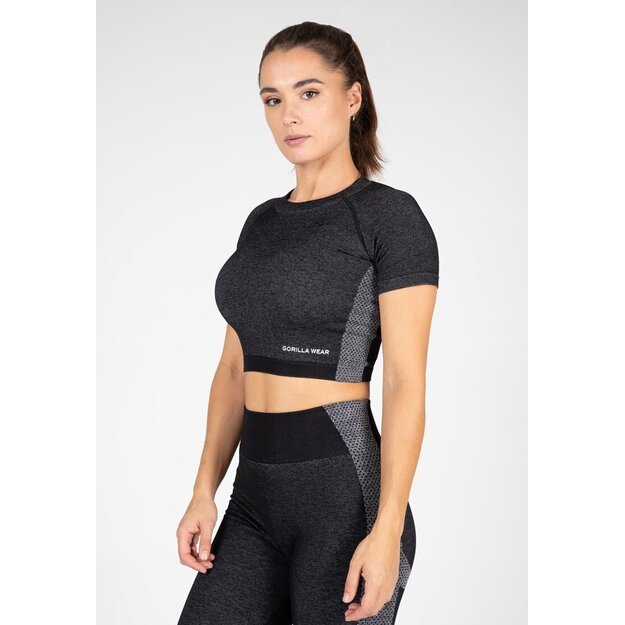 Gorilla Wear Selah Seamless Crop Top - Black