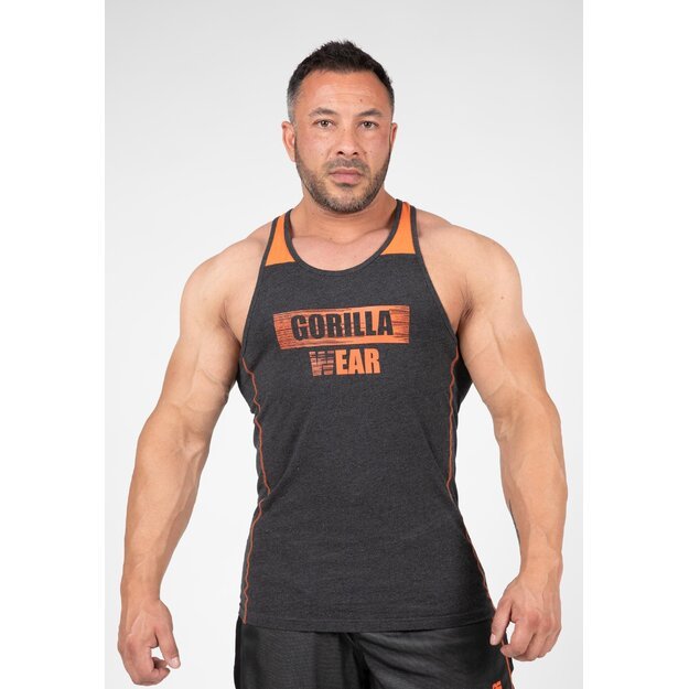 Gorilla Wear Wallace Tank Top - Gray/Orange