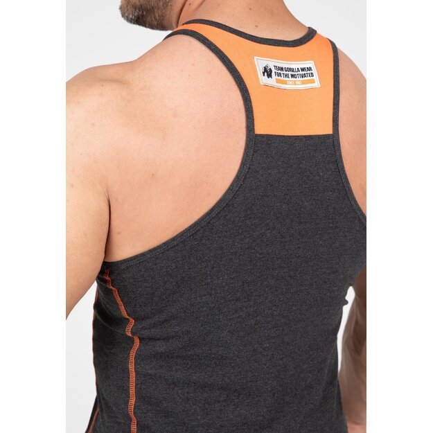 Gorilla Wear Wallace Tank Top - Gray/Orange