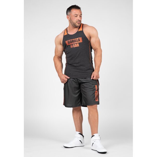 Gorilla Wear Wallace Tank Top - Gray/Orange