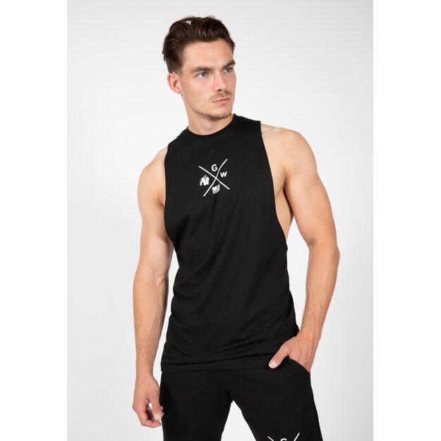 Cisco Drop Armhole Tank Top - Black/White