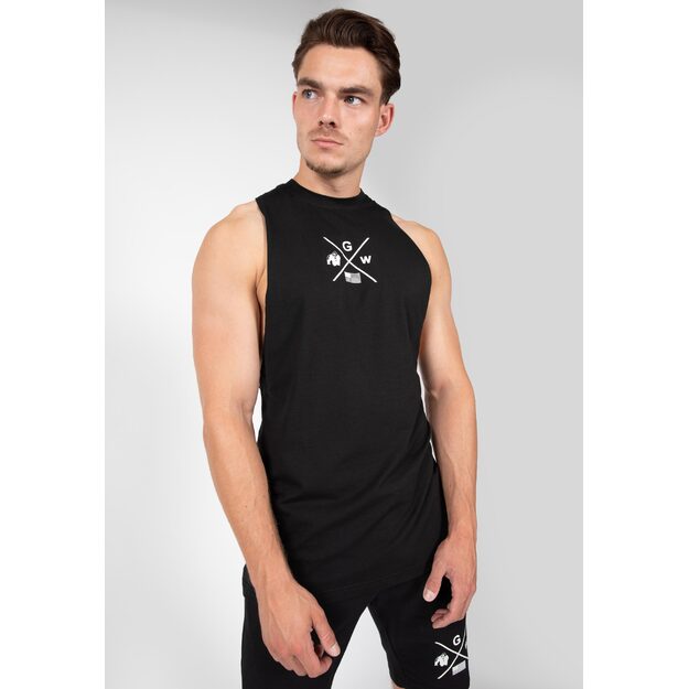 Cisco Drop Armhole Tank Top - Black/White