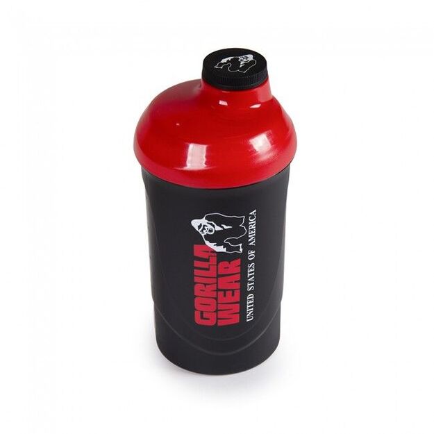 Gorilla Wear Wave Shaker 600ML - Black/Red