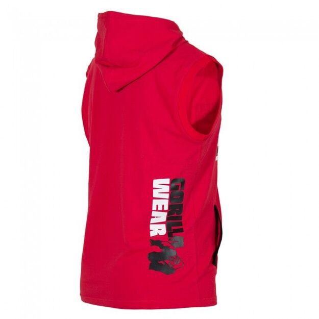 Gorilla Wear Melbourne S/L Hooded T-shirt - Red