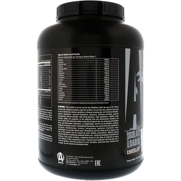 Universal Nutrition&reg; Animal Isolate loaded whey protein 2.3kg 2