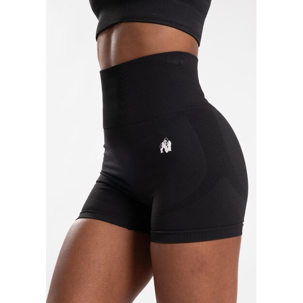 Gorilla Wear Olivia Seamless Shorts - Black