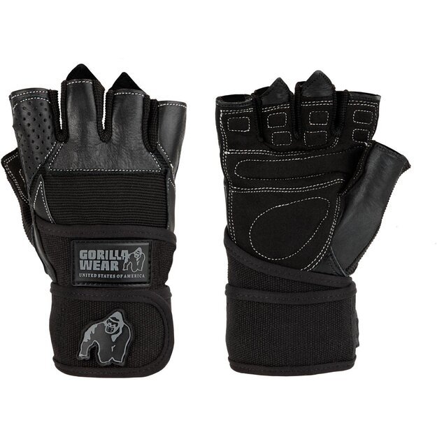 Gorilla Wear Dallas Wrist Wrap Gloves - Black