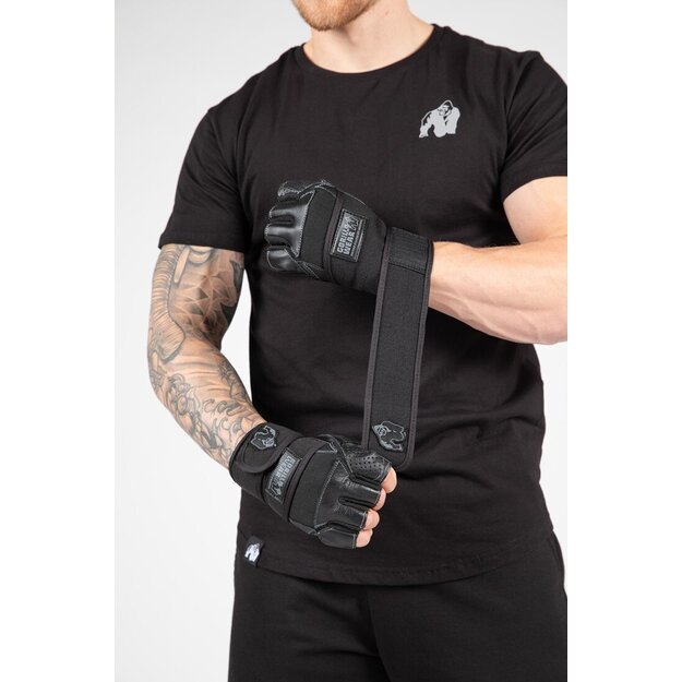 Gorilla Wear Dallas Wrist Wrap Gloves - Black