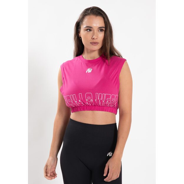 Gorilla Wear Albion Oversized Crop Top - Pink