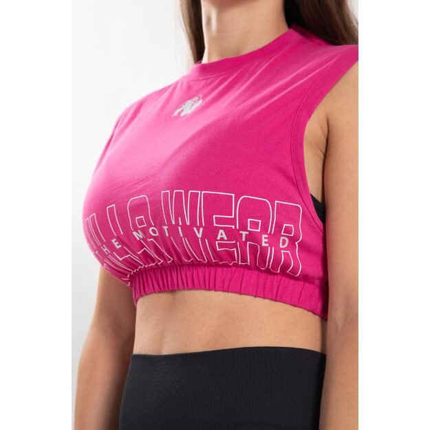 Gorilla Wear Albion Oversized Crop Top - Pink