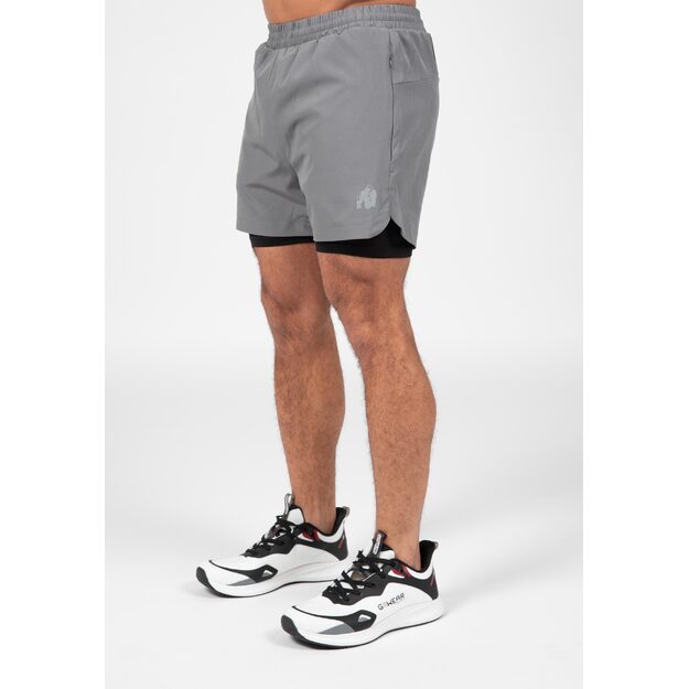 Gorilla Wear Cortez 2-In-1 Shorts - Antracite