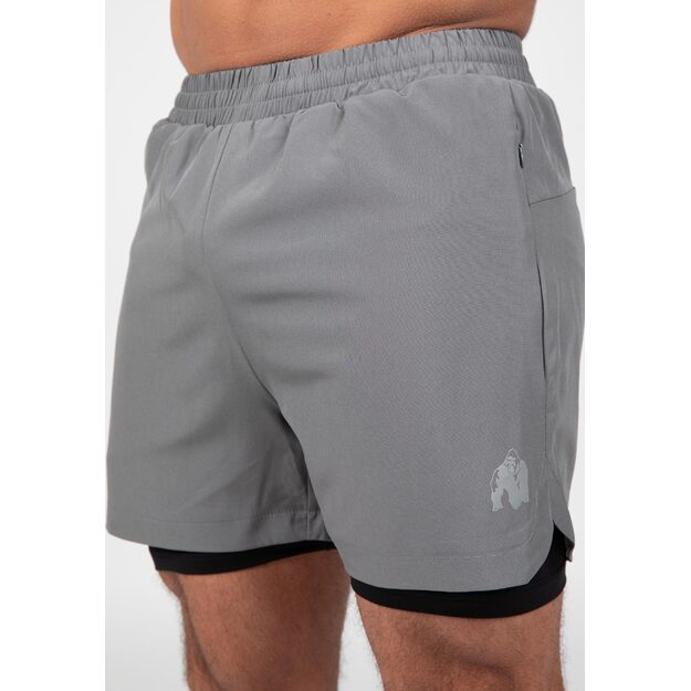 Gorilla Wear Cortez 2-In-1 Shorts - Antracite 1
