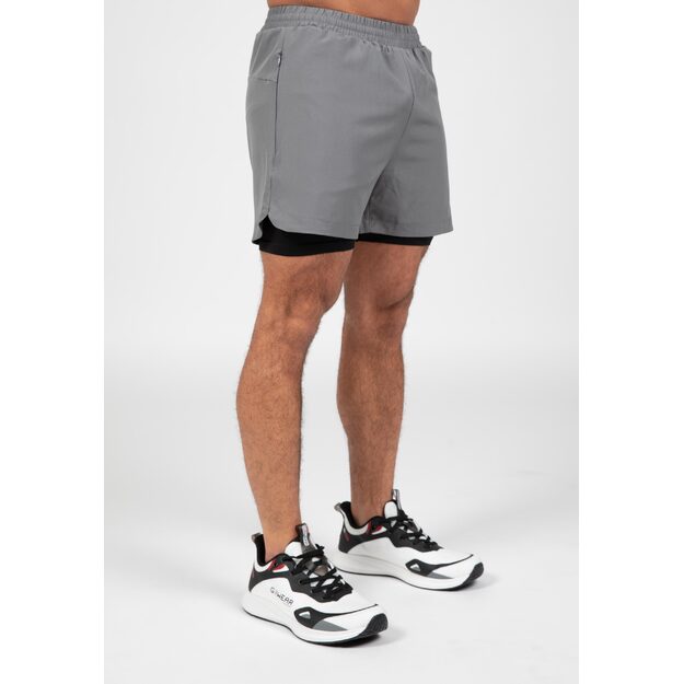 Gorilla Wear Cortez 2-In-1 Shorts - Antracite