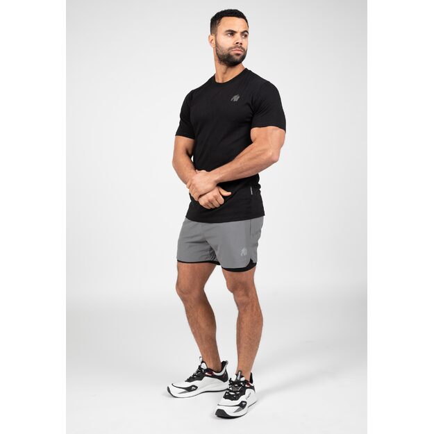 Gorilla Wear Cortez 2-In-1 Shorts - Antracite