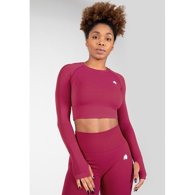 Gorilla Wear Hilton Seamless Long Sleeve - Fuchsia  1