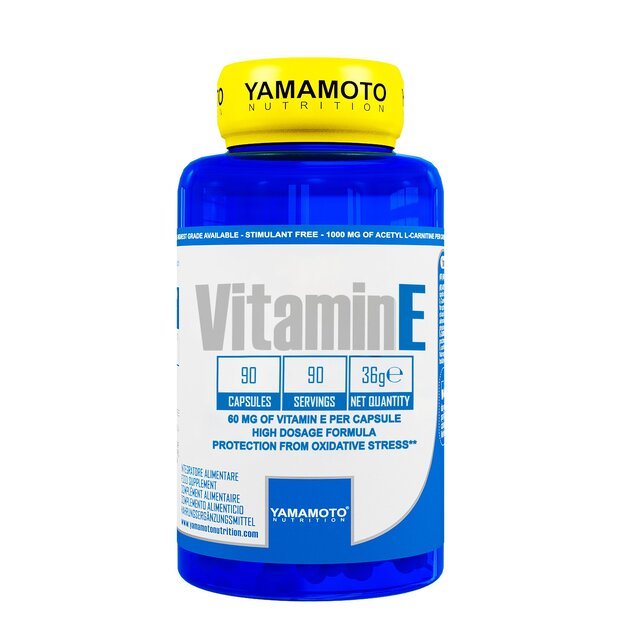 Yamamoto Nutrition Vitamin E 90 kaps Yamamoto Nutrition Vitamin E 90 kaps