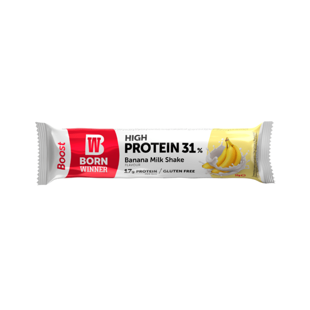 BW Boost protein bar Banana milk shake 55 gr BW Boost protein bar Banana milk shake 55 gr