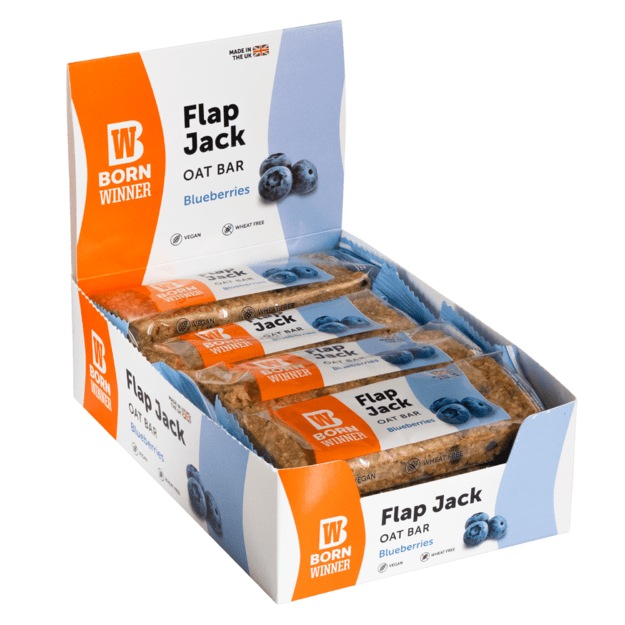 Born Winner Flapjack Blueberry 12 vnt x 90g Born Winner Flapjack Blueberry 12 vnt x 90g
