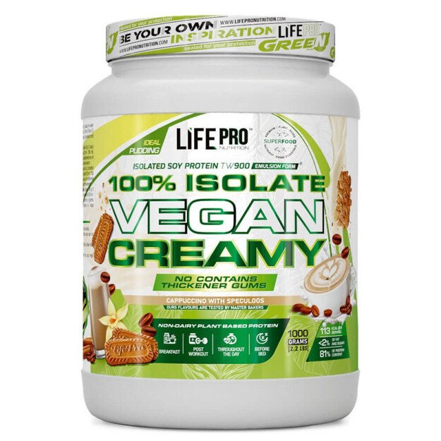 Life Pro Isolate Vegan Creamy 1000g Capuccino with Speculos Life Pro Isolate Vegan Creamy 1000g Capuccino with Speculos
