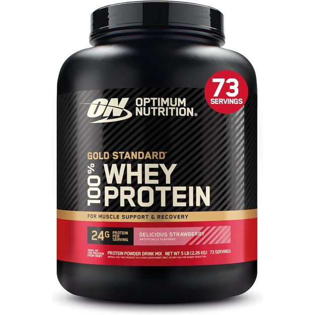 ON 100% Whey Gold Standard 2270 g Strawberry  1