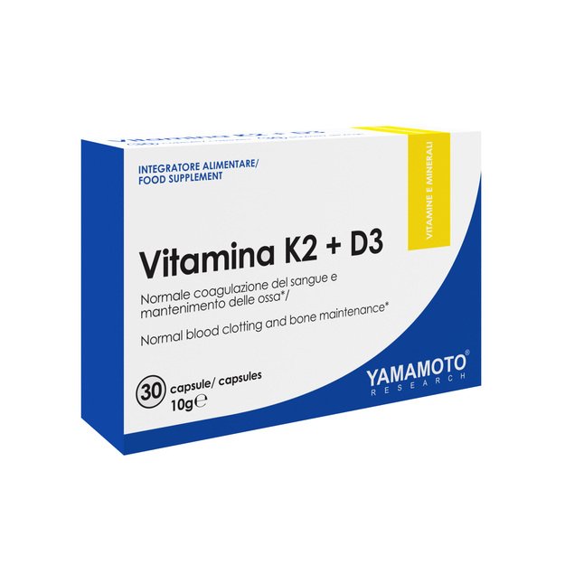 Yamamoto Nutrition Vitaminai K2 + D3 30 kaps.